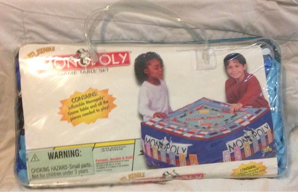 2001 Inflatable Monopoly (Blue)  board game collectible [Barcode 691707271352] - Main Image 2