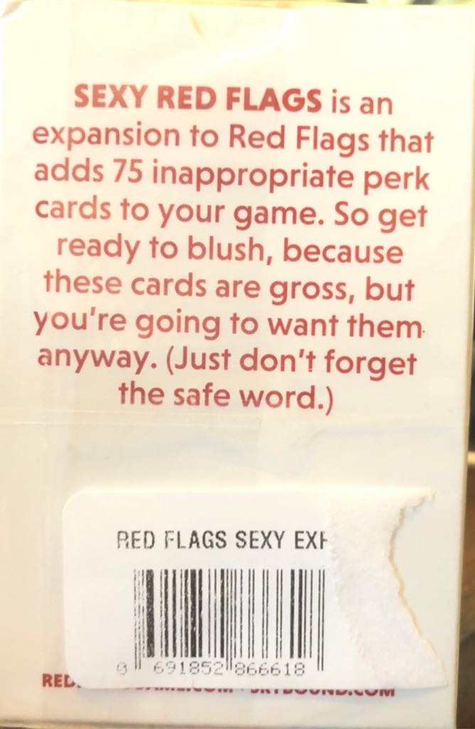 Red Flags | Sexy Red Flags  board game collectible [Barcode 691852866618] - Main Image 2