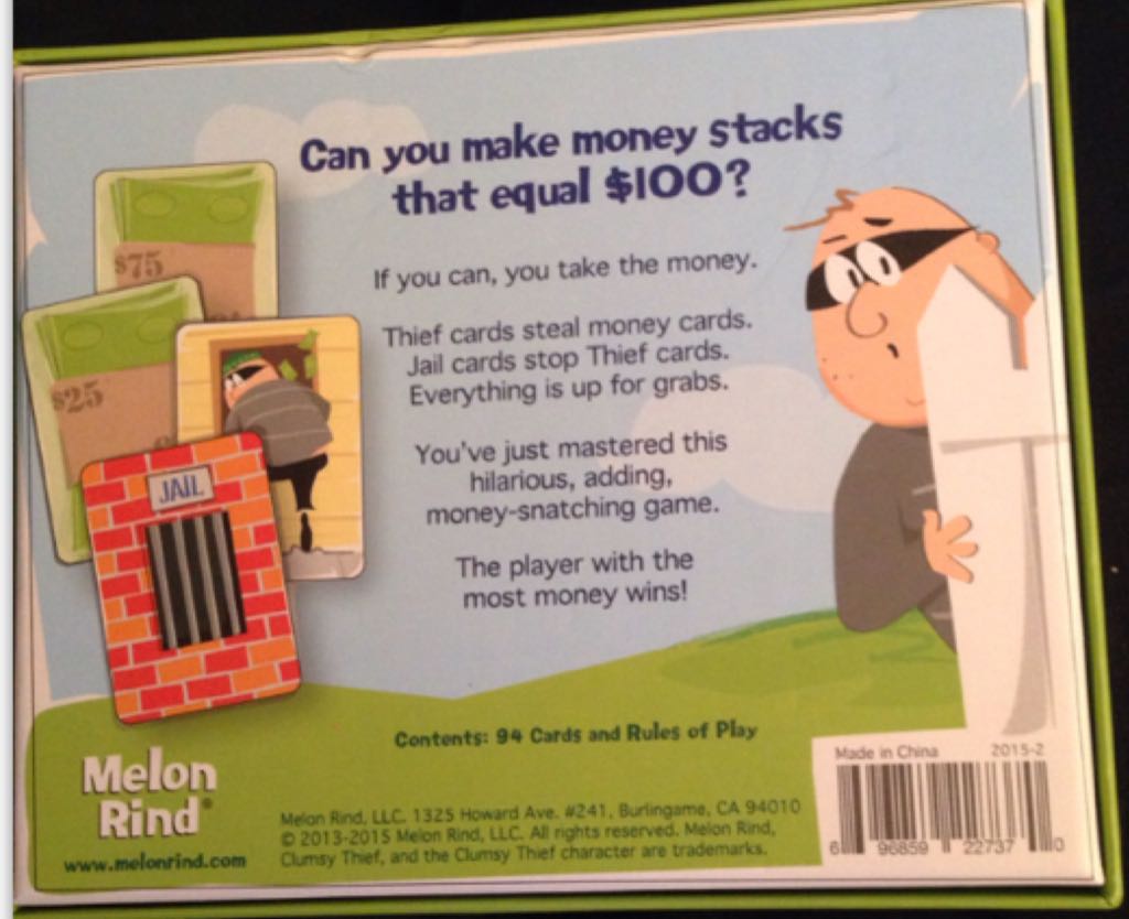 Clumsy Thief  (2-6) board game collectible [Barcode 696859227370] - Main Image 2