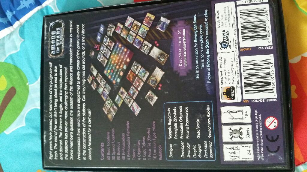 among the stars - the ambassadors  (2-4) board game collectible [Barcode 696859265617] - Main Image 2