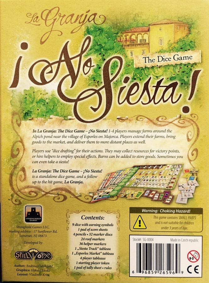 La Granja No Siesta!  (1-4 Players) board game collectible [Barcode 696859265969] - Main Image 2