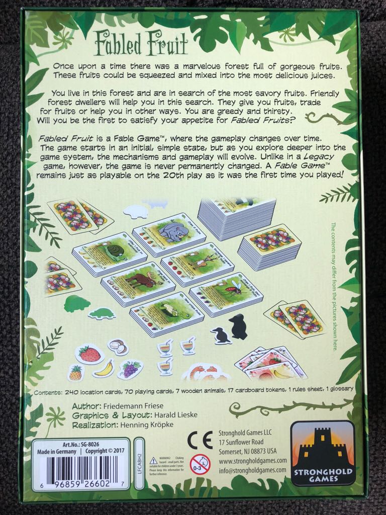 Fabled Fruit  (2-5) board game collectible [Barcode 696859266027] - Main Image 2