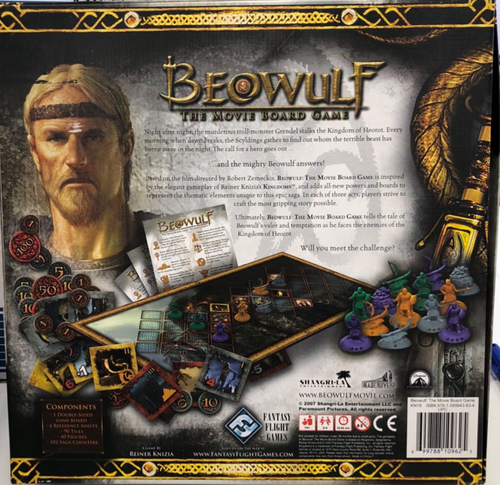 Beowulf The Movie Board Game  (2-4) board game collectible [Barcode 699788109625] - Main Image 2