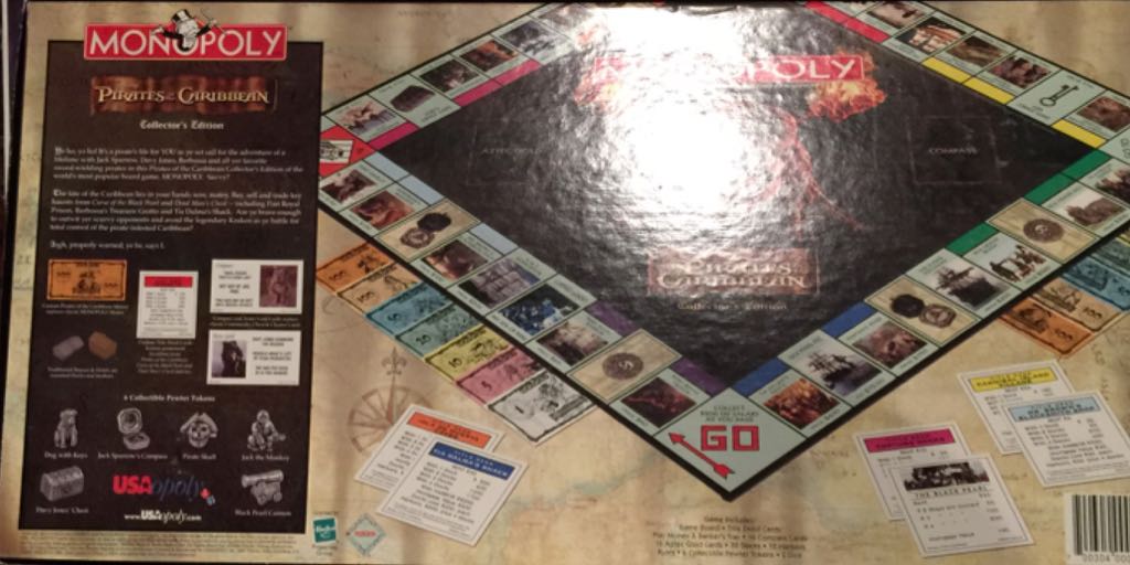 Monopoly. Disney Pirates Of The Caribbean Collector’s Edition  (2-6) board game collectible [Barcode 700304000583] - Main Image 2