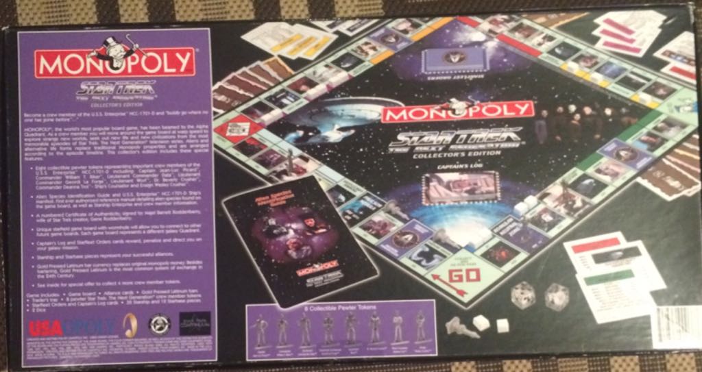 Monopoly Star Trek The Next Generation Edition  (2-6) board game collectible [Barcode 700304000668] - Main Image 2