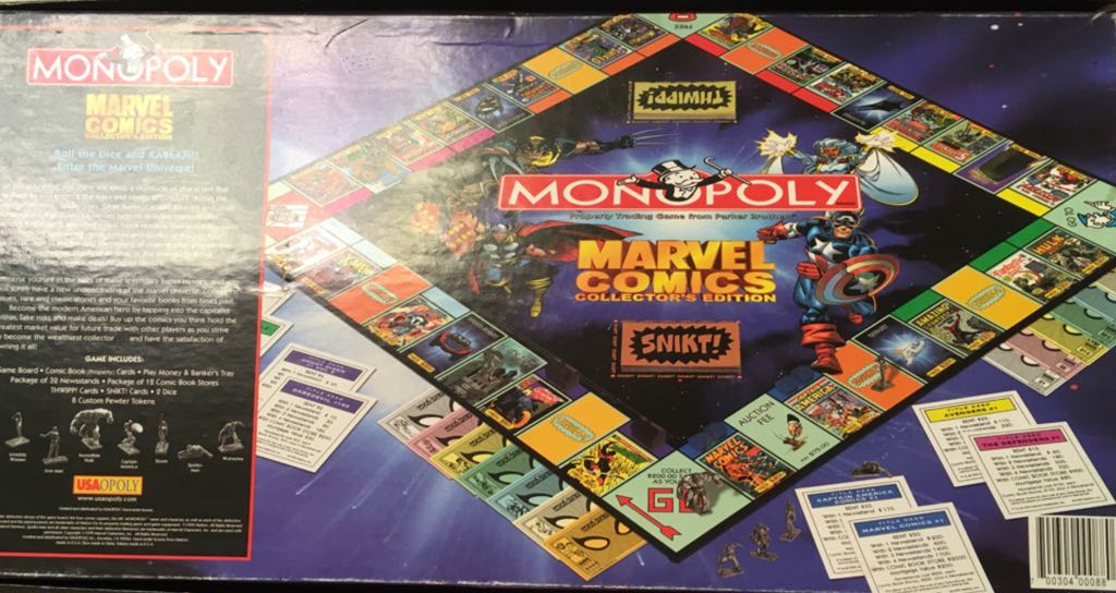 Monopoly Marvel Comics  (2-8) board game collectible [Barcode 700304000880] - Main Image 2