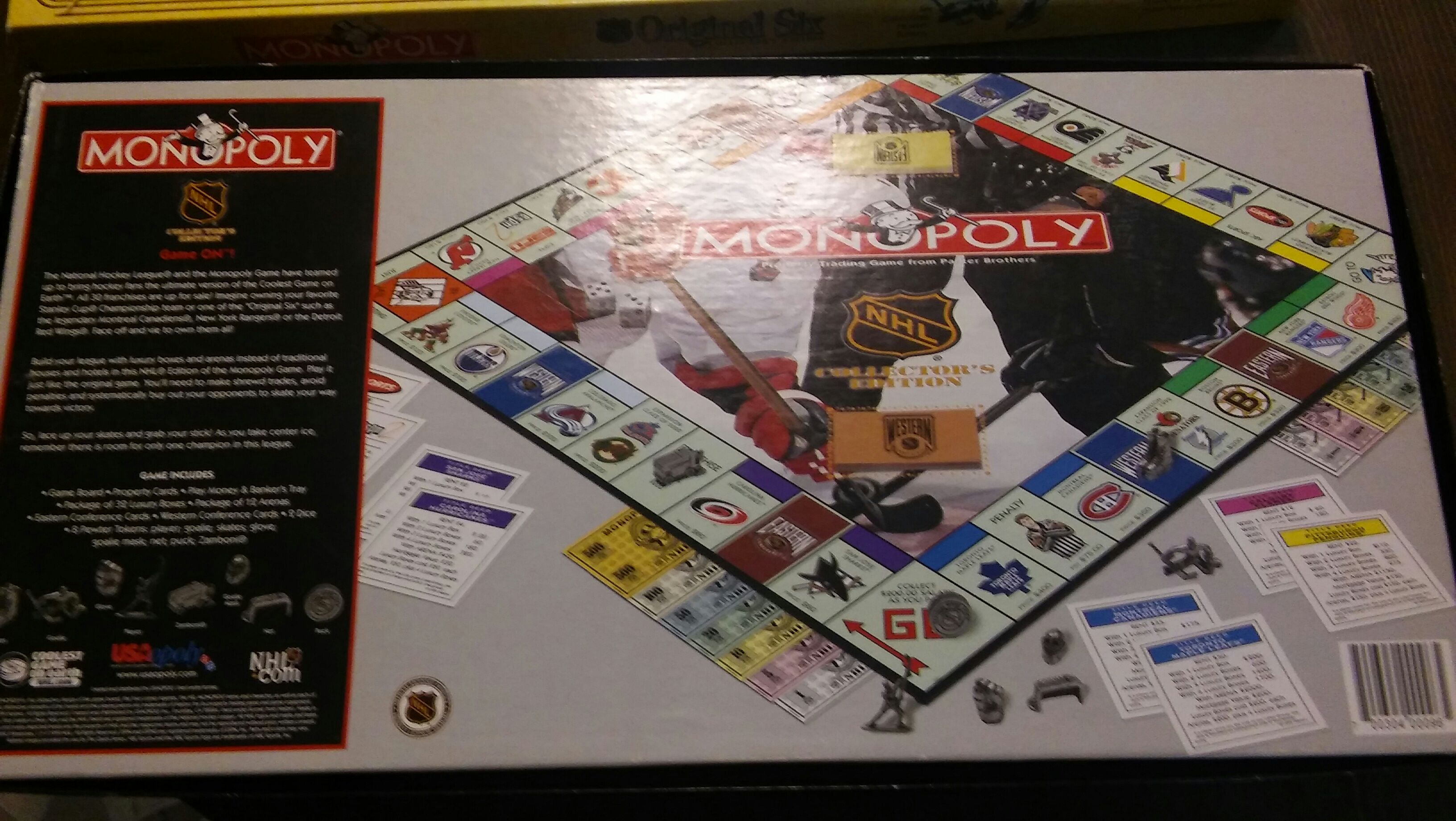 Monopoly: NHL Collector’s Edition  (2-8) board game collectible [Barcode 700304000965] - Main Image 2