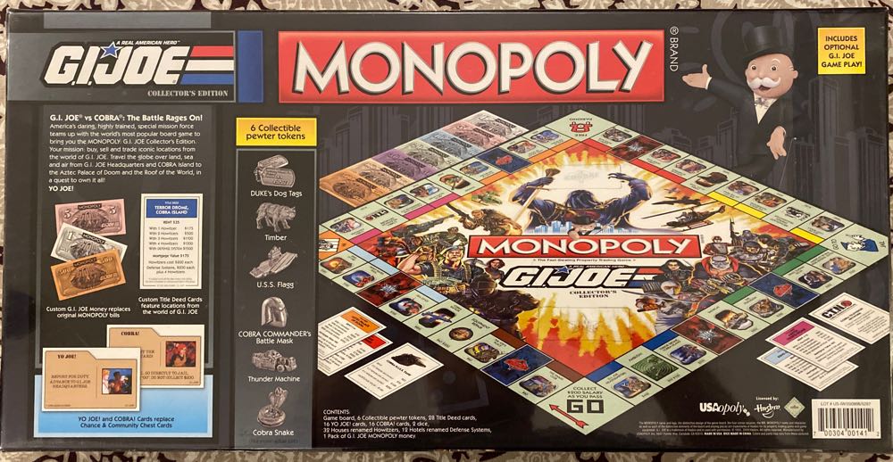 G.I.JOE Collector’s Edition Monopoly   (2-6) board game collectible [Barcode 700304001412] - Main Image 2