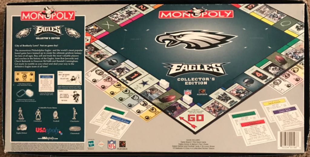 Monopoly: Eagles Collector’s Edition  (2-6) board game collectible [Barcode 700304001986] - Main Image 2
