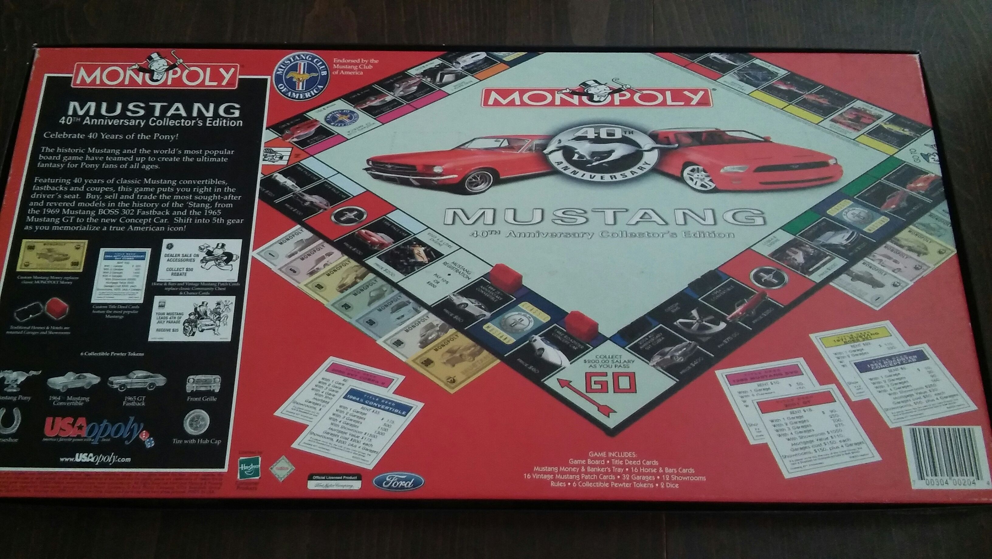 Mustang 40th Anniversary  (2-6) board game collectible [Barcode 700304002044] - Main Image 2