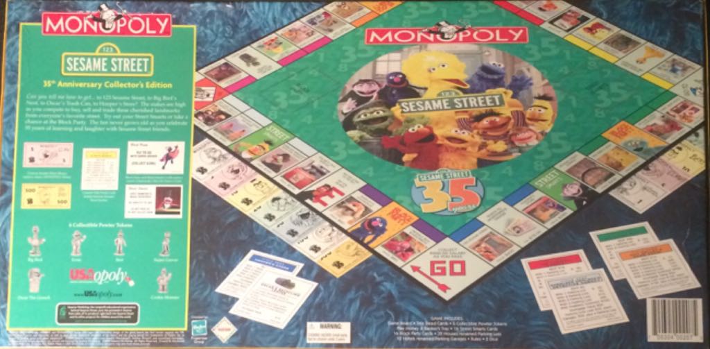 Monopoly Sesame Street  (2-6) board game collectible [Barcode 700304002075] - Main Image 2