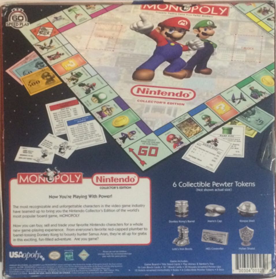 Monopoly: Nintendo Collector’s Edition  (2-6) board game collectible [Barcode 700304003256] - Main Image 2