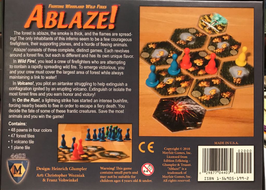 Ablaze  (1-4) board game collectible [Barcode 029877044030] - Main Image 2