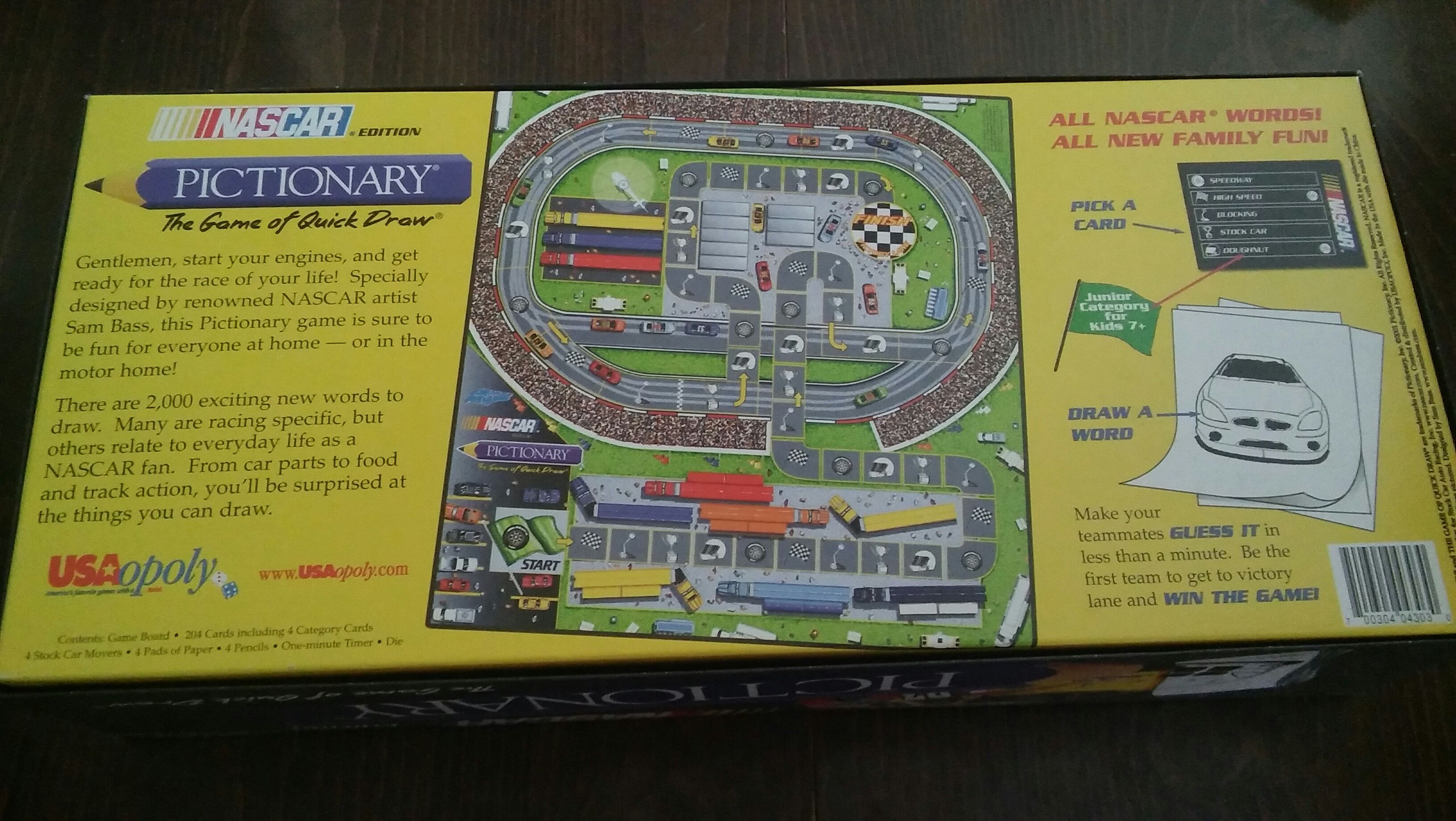 Pictionary NASCAR Edition  (3+) board game collectible [Barcode 700304043030] - Main Image 2