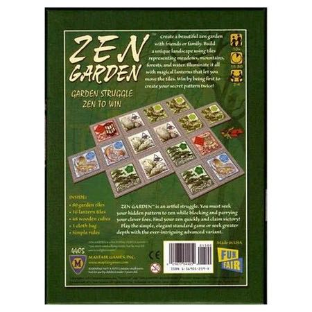 Zen Garden  (2 to 4) board game collectible [Barcode 029877044054] - Main Image 2