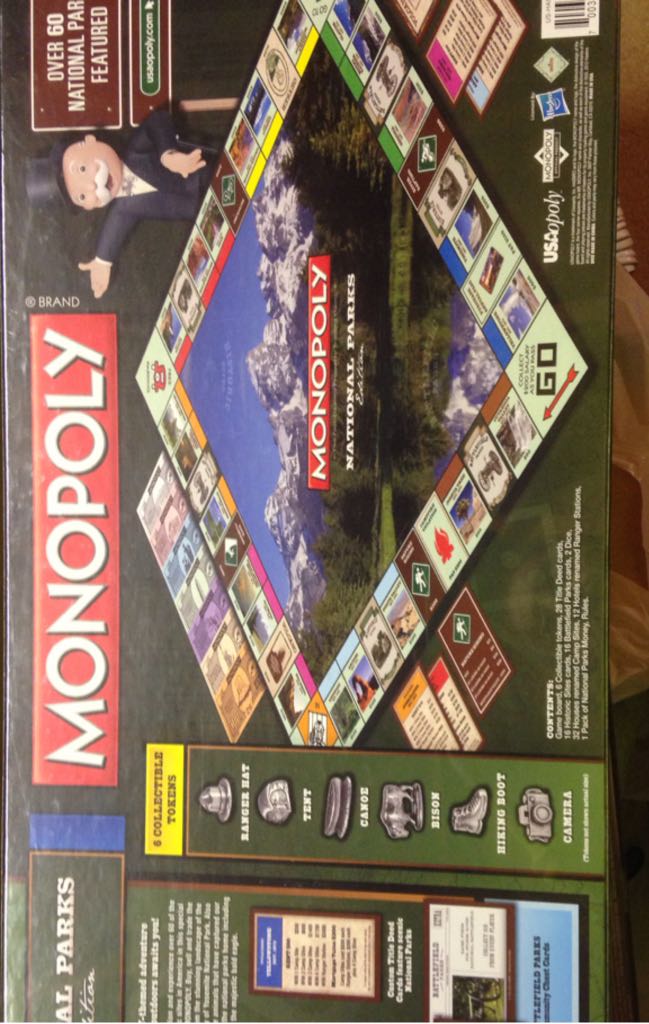 Monopoly - National Parks  board game collectible [Barcode 700304044471] - Main Image 2