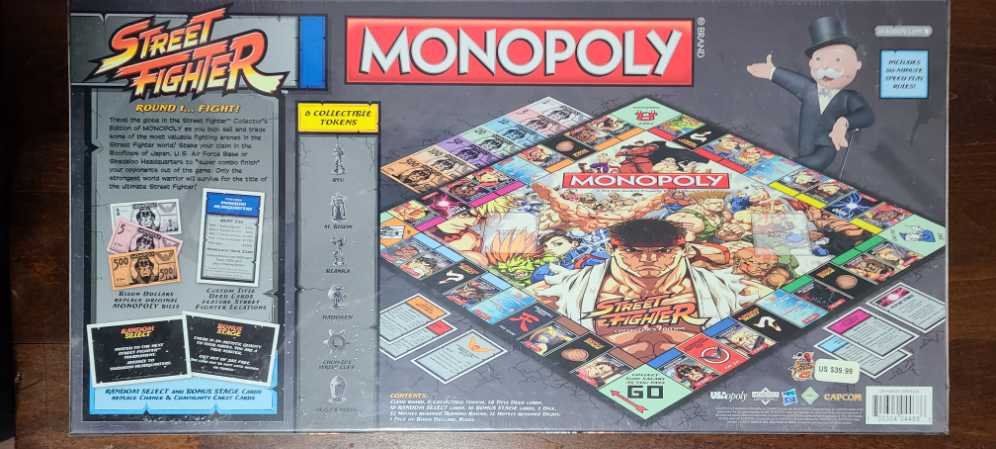 Street Fighter Monopoly   (2-6) board game collectible [Barcode 700304044686] - Main Image 2
