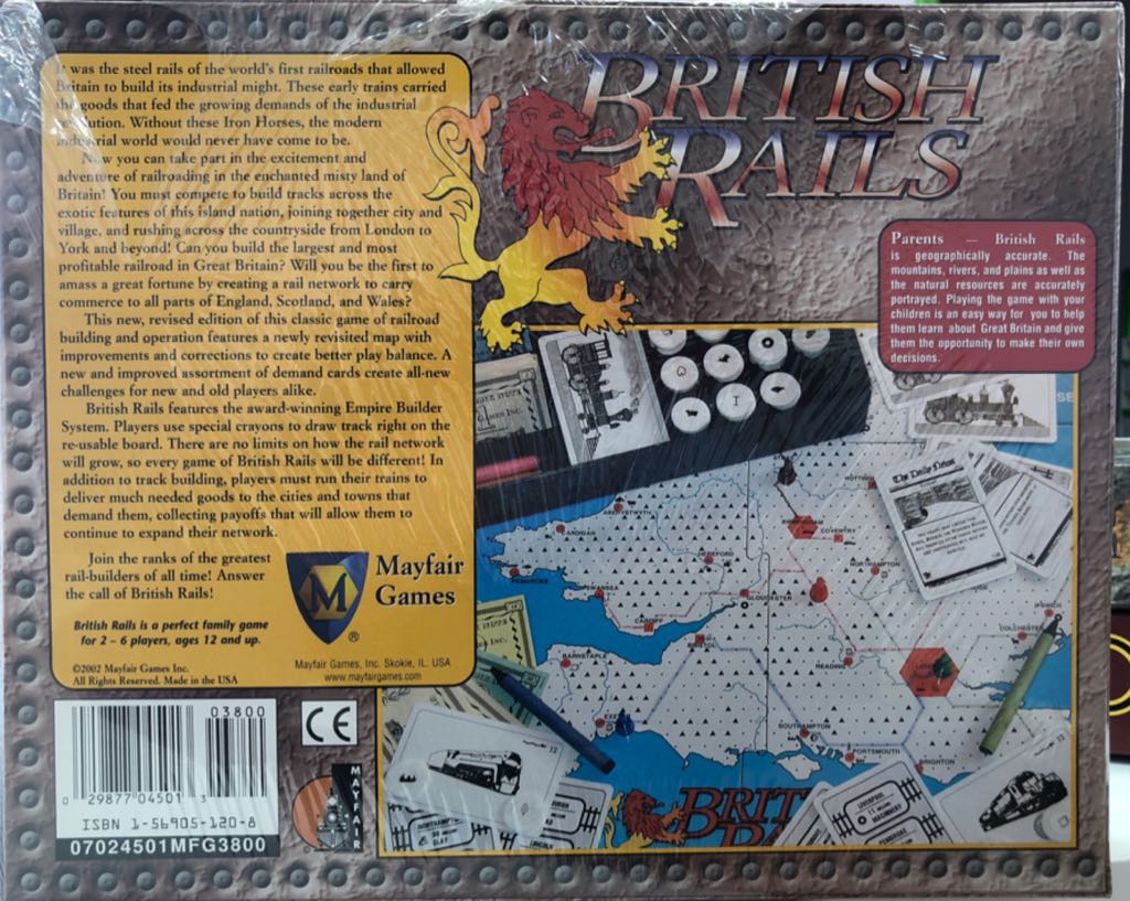 British Rails  (2-6) board game collectible [Barcode 029877045013] - Main Image 2