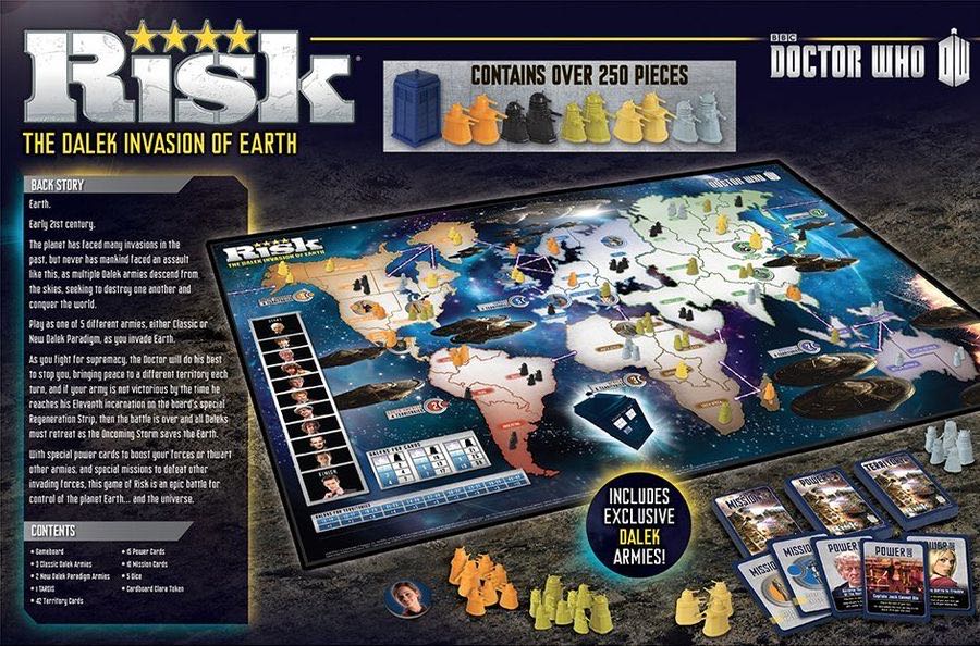 Risk: Doctor Who  (2-5) board game collectible [Barcode 700304045218] - Main Image 4