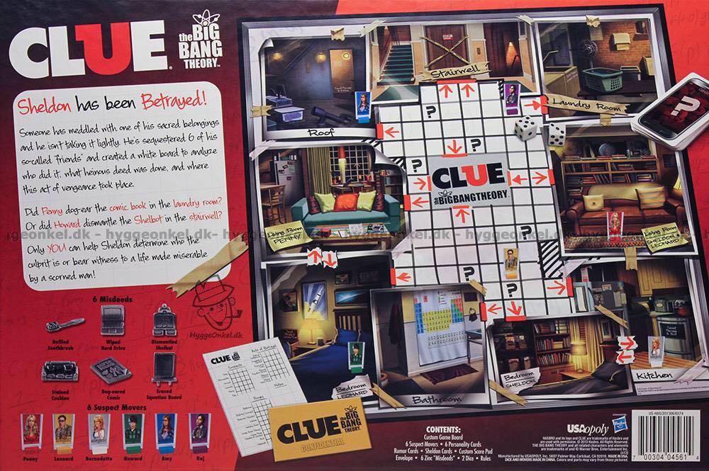 Clue: Big Bang Theory  (2-6) board game collectible [Barcode 700304045614] - Main Image 2