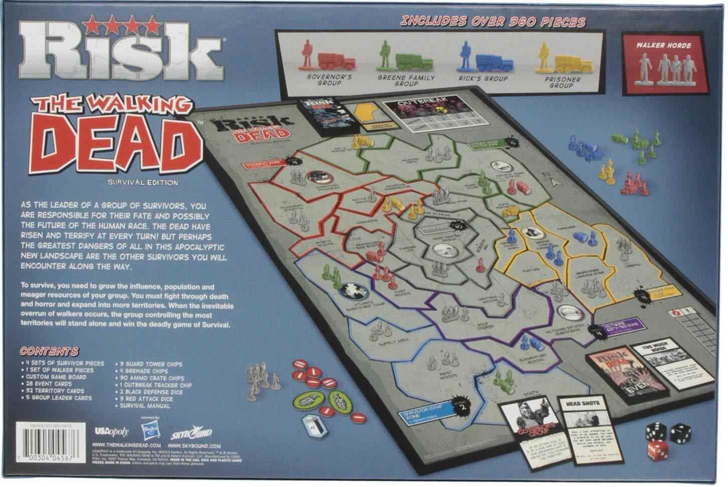 Risk: The Walking Dead Survival Edition  (2-5) board game collectible [Barcode 700304045676] - Main Image 3