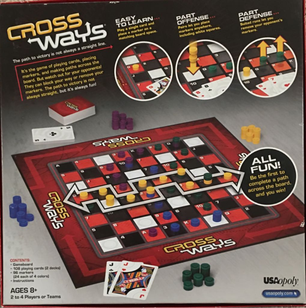 Cross Ways   (2-4 or Teams) board game collectible [Barcode 700304045713] - Main Image 2