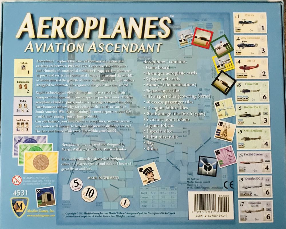 Aeroplanes: Aviation Ascendant  (3-5) board game collectible [Barcode 029877045310] - Main Image 2