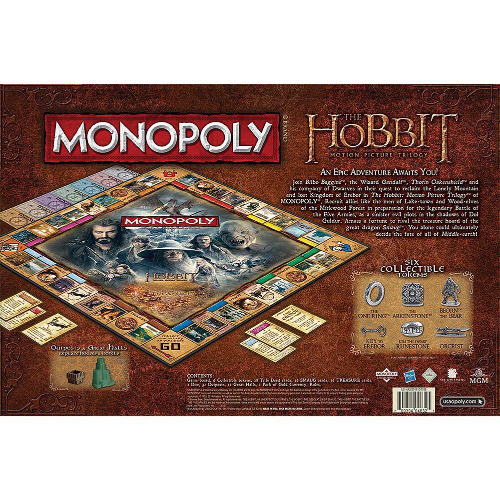 Monopoly Hobbit  (2-6) board game collectible [Barcode 700304046321] - Main Image 2