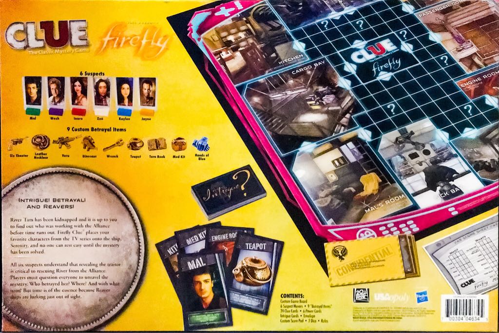 Clue TV: CLUE® Joss Whedon’s FIREFLY™ Edition  (2-6) board game collectible [Barcode 700304046345] - Main Image 2