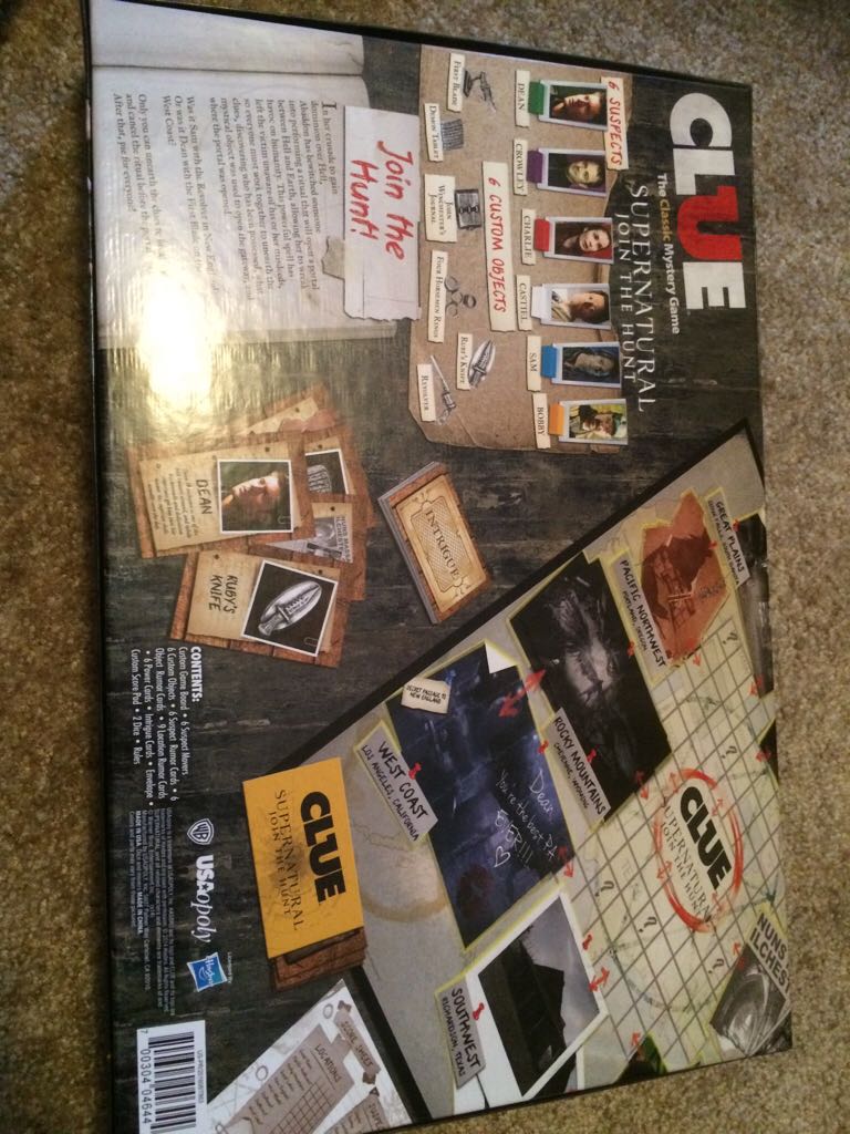 Clue SUPERNATURAL Edition  (2-6) board game collectible [Barcode 700304046444] - Main Image 2