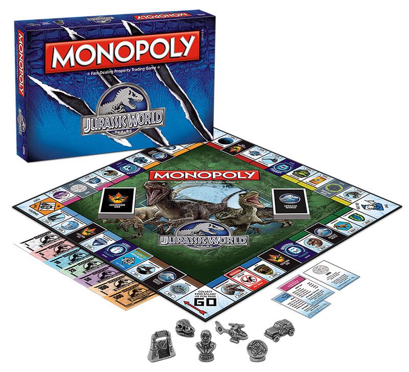 Monopoly Jurassic World  (2-6) board game collectible [Barcode 700304046727] - Main Image 2