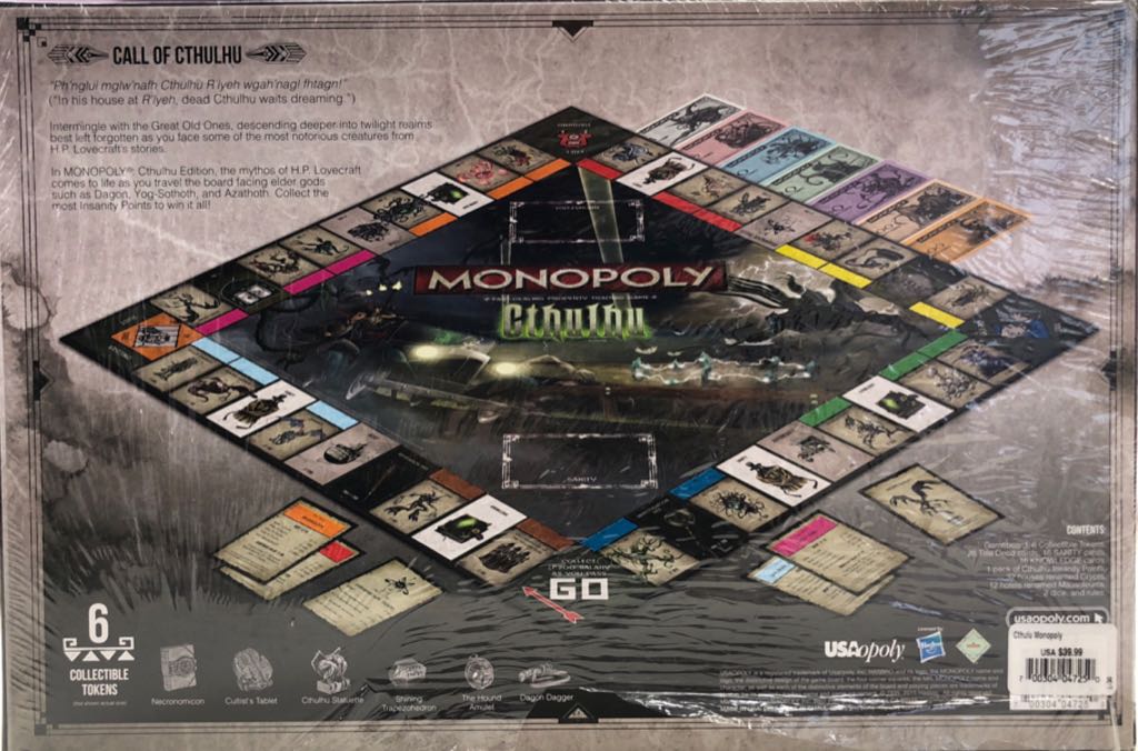 Monopoly: Cthulhu  (2-6) board game collectible [Barcode 700304047250] - Main Image 2