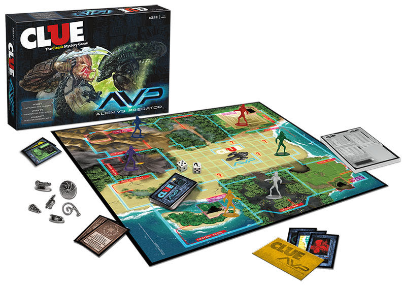 Clue Movies: CLUE® ALIEN VS. PREDATOR Edition  (2-6) board game collectible [Barcode 700304047281] - Main Image 2
