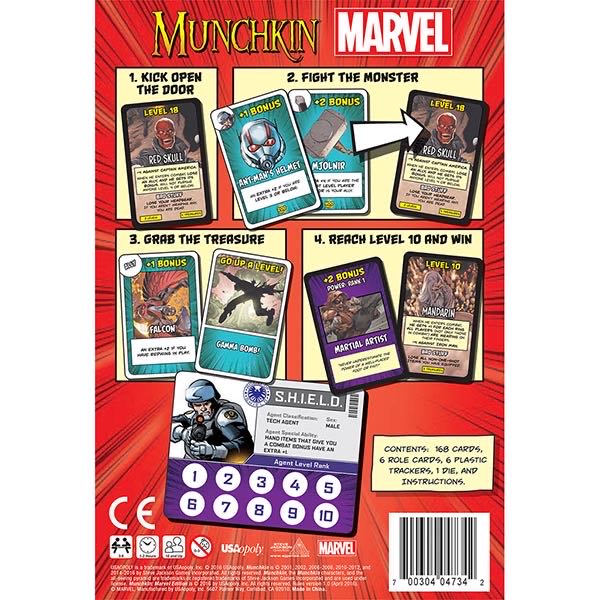 Munchkin Marvel  (6) board game collectible [Barcode 700304047342] - Main Image 2