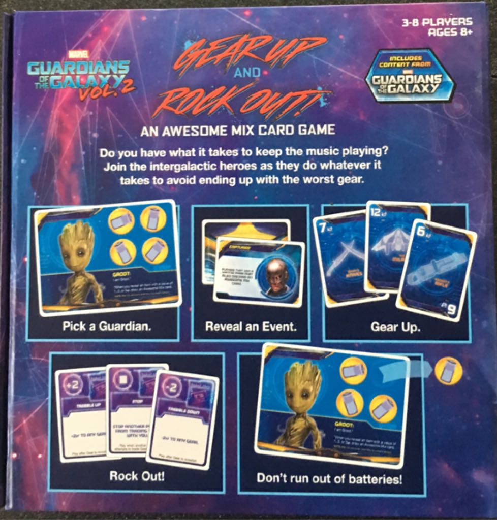 Gear Up & Rock Out! Guardians Of The Galaxy Vol.2  (3-8) board game collectible [Barcode 700304048332] - Main Image 2
