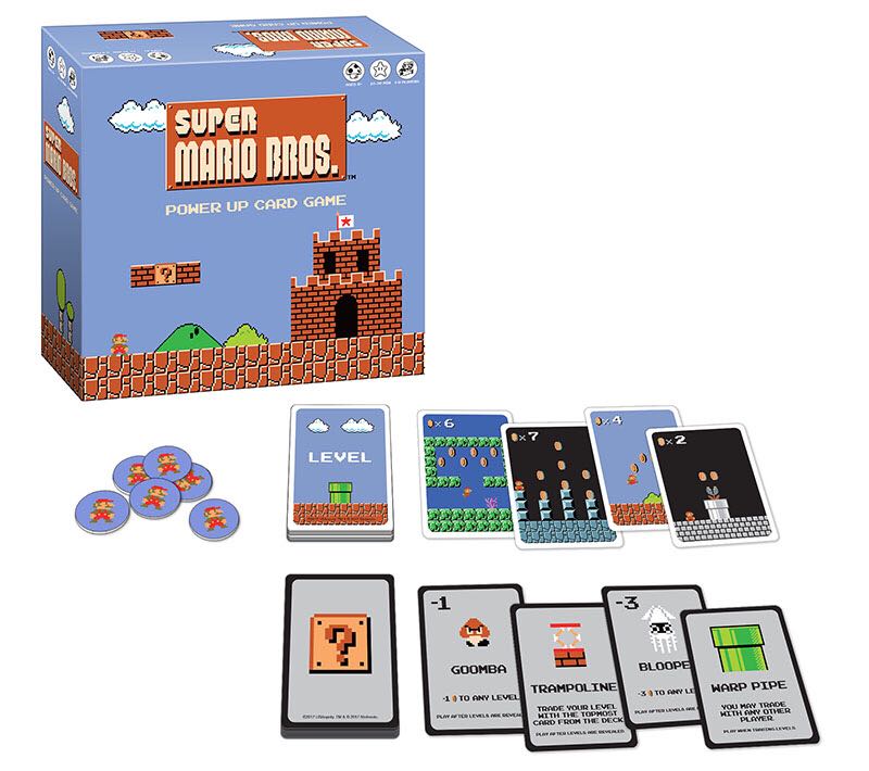 Super Mario Bros. Power Up Card Game  (3-8) board game collectible [Barcode 700304049056] - Main Image 1