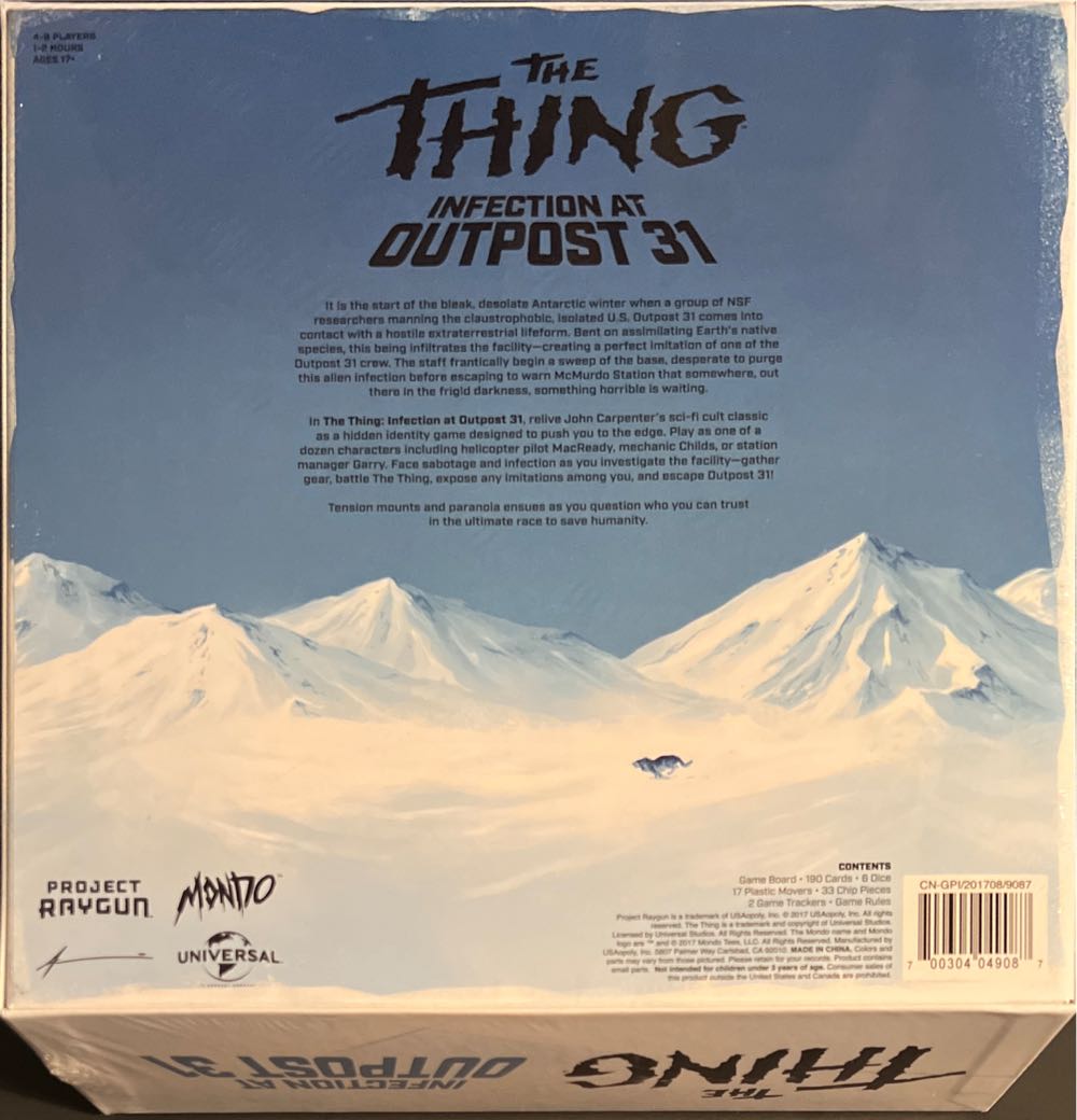 The Thing Infection At Outpost 31  (1-8) board game collectible [Barcode 700304049087] - Main Image 4
