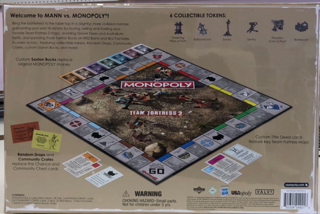 Team Fortress 2 Monopoly  (2-6) board game collectible [Barcode 700304049216] - Main Image 2