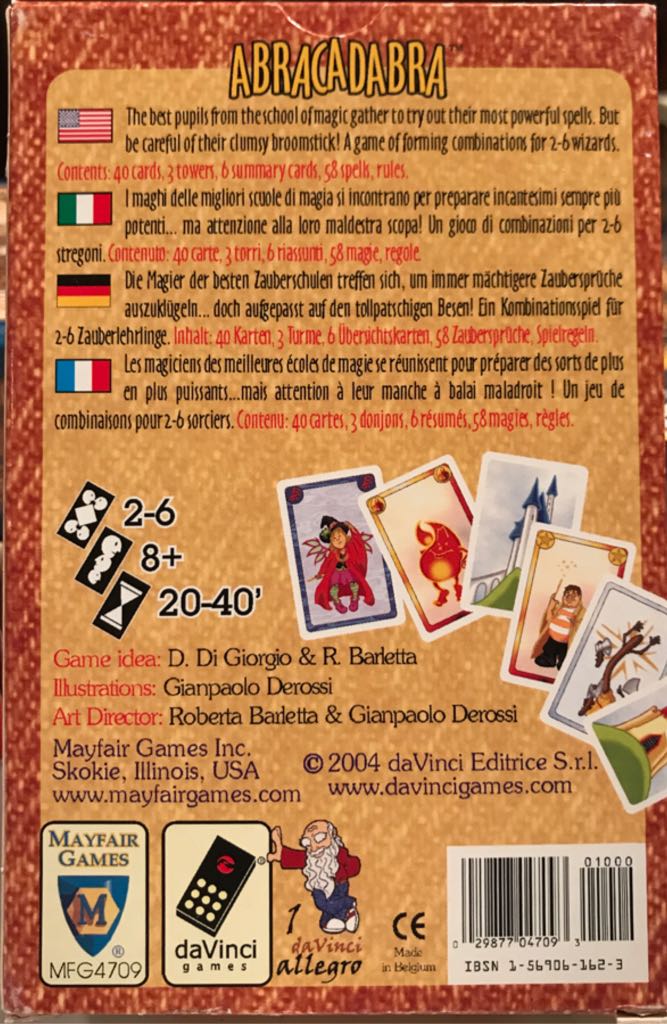 Abracadabra  (2 to 6) board game collectible [Barcode 029877047093] - Main Image 2