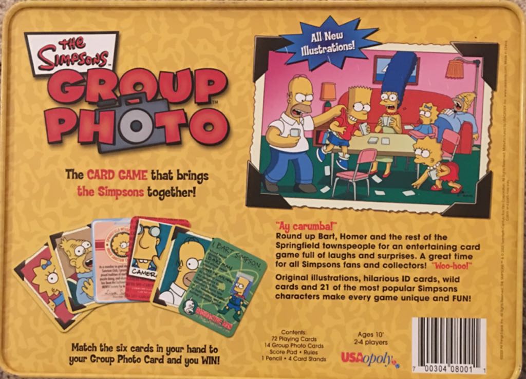 The Simpsons Group Photo  (2-4) board game collectible [Barcode 700304080011] - Main Image 2