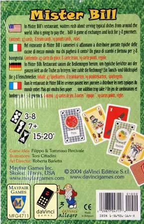 Mister Bill  (3-8) board game collectible [Barcode 029877047116] - Main Image 2