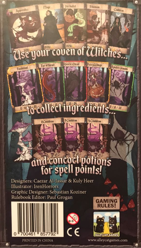 Cauldron Master  (2-4) board game collectible [Barcode 700461857792] - Main Image 2