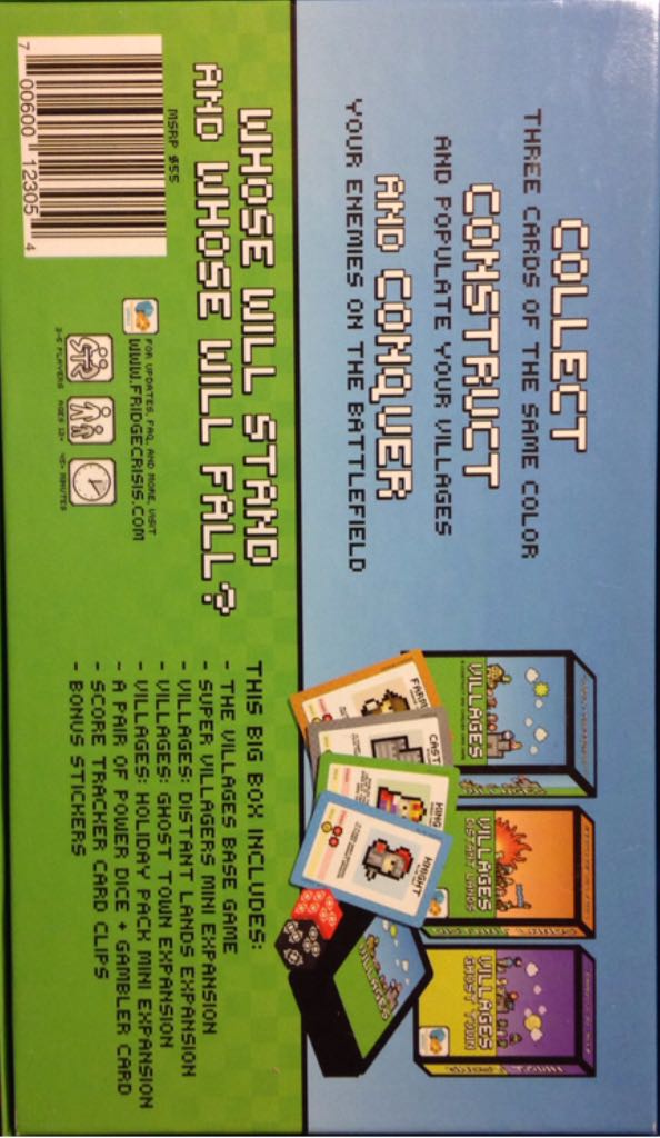 Villages: A Conquest And Conquer Card Game  (2-5) board game collectible [Barcode 700600123054] - Main Image 2