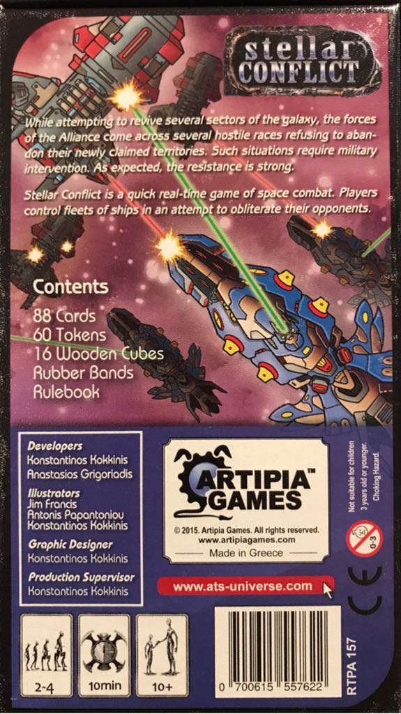 Stellar Conflict  (2-4) board game collectible [Barcode 700615557622] - Main Image 2