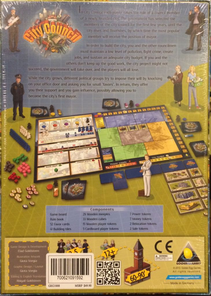 City Council Deluxe Edition    (2-5) board game collectible [Barcode 700621091592] - Main Image 2