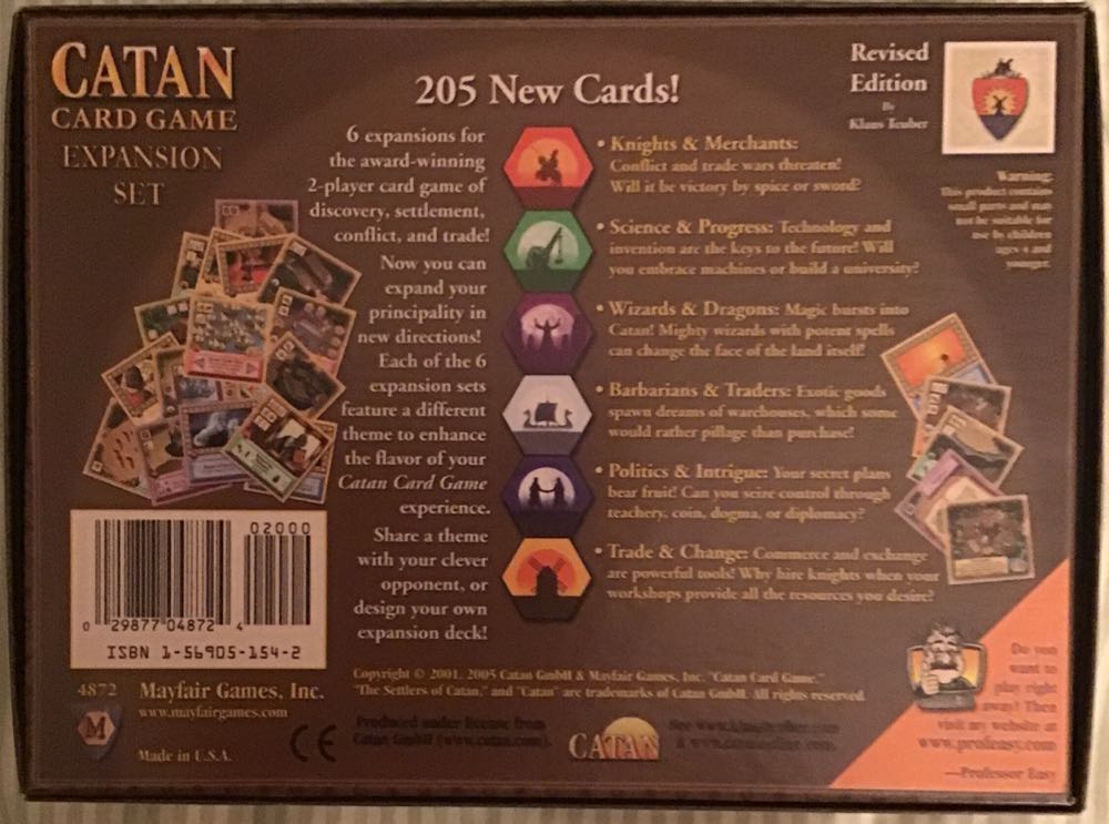 Catan Card Game: Expansion Set - revised edition  (2) board game collectible [Barcode 029877048724] - Main Image 3