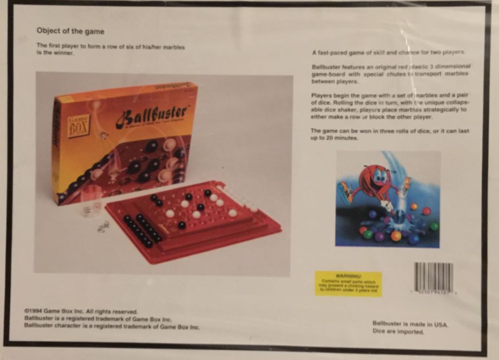 Ballbuster  (2) board game collectible [Barcode 702501941010] - Main Image 2