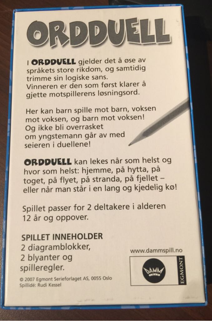 Ordduell  (2) board game collectible [Barcode 7031650110590] - Main Image 2