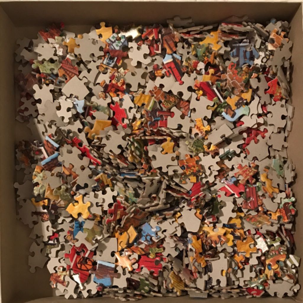 Red Barn 750 Piece Shaped Puzzle, The  (1+) board game collectible [Barcode 704812852535] - Main Image 2