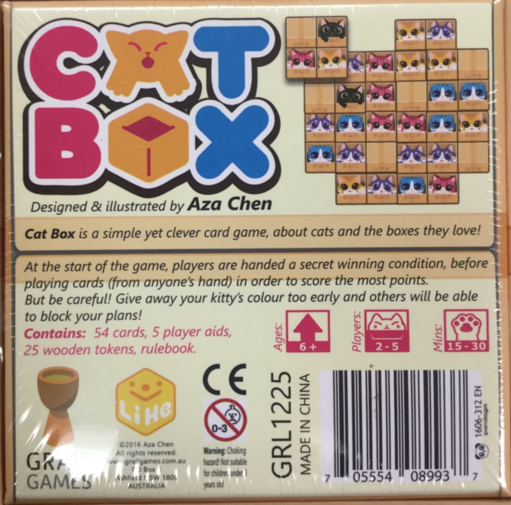 Cat Box  (2-5 Players) board game collectible [Barcode 705554089937] - Main Image 2